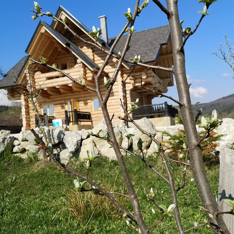 Шале Cabana lemn rotund de închiriat Bucovina Valea Moldovei